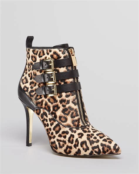 Michael Kors leopard booties